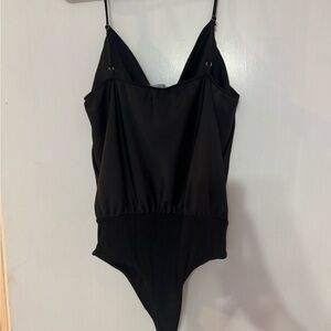 Lulus Black Spaghetti Strap Bodysuit